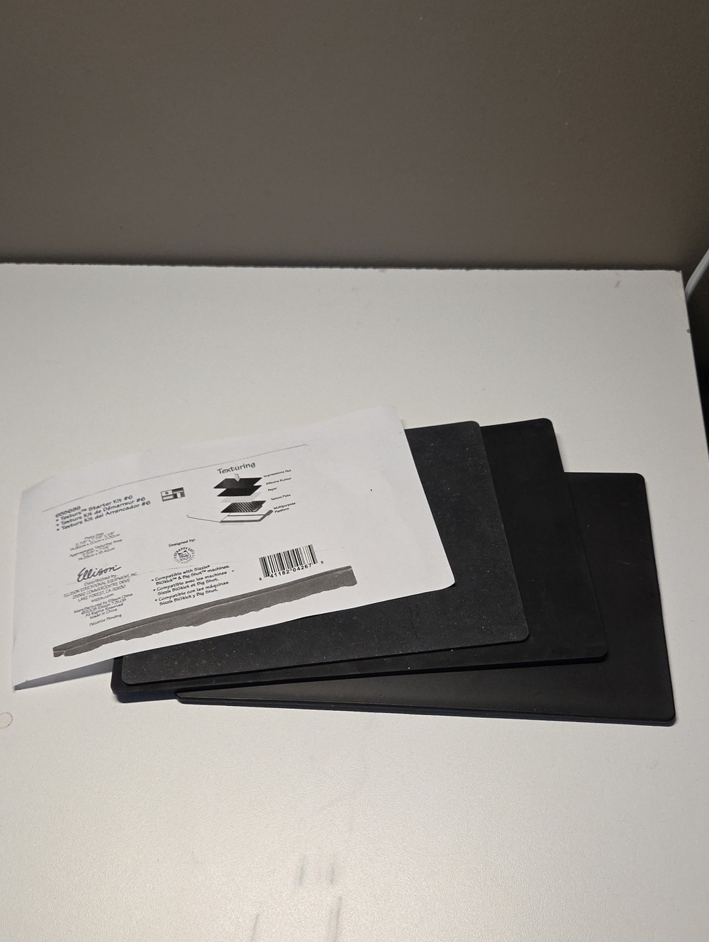 Impressions pad, silicone pad and hard black pad